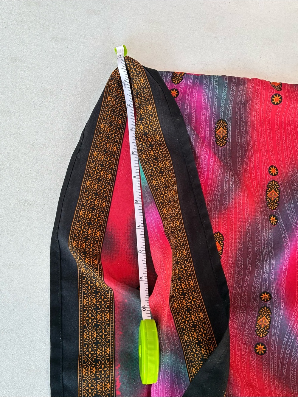 Bohemian Printed Multicolored Kaftan Dress - Picture 8 of 10